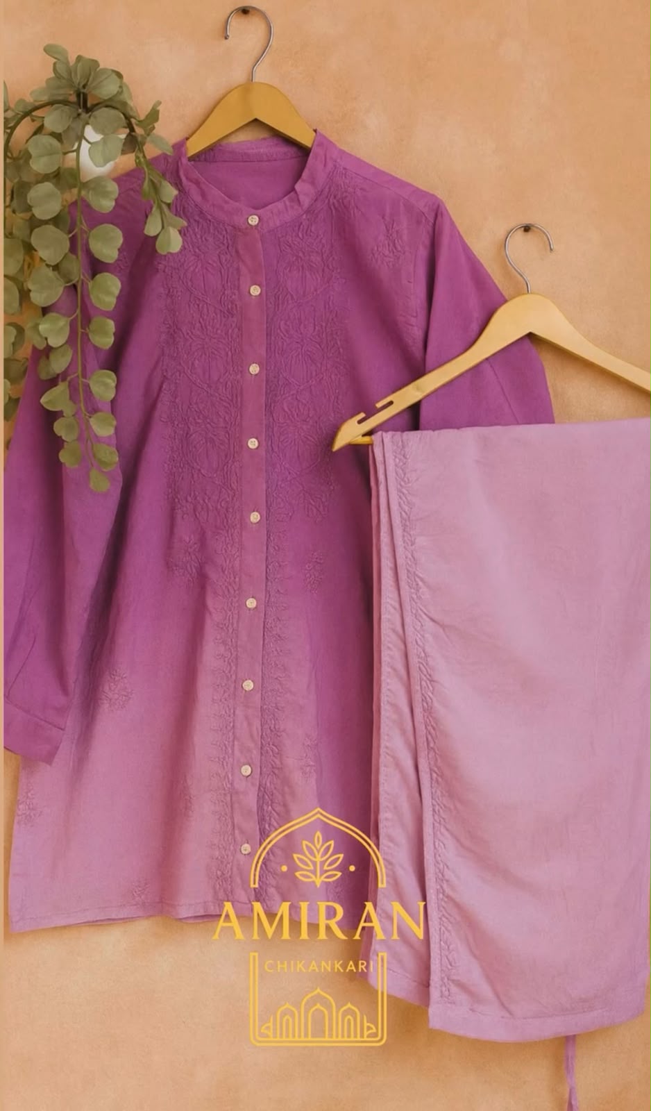 Women's Chikankari Co-Ord Set | 2 Piece | Semi-Stitched
