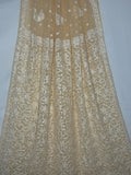 GEORGETTE CHIKANKARI SAREE IN CREAM