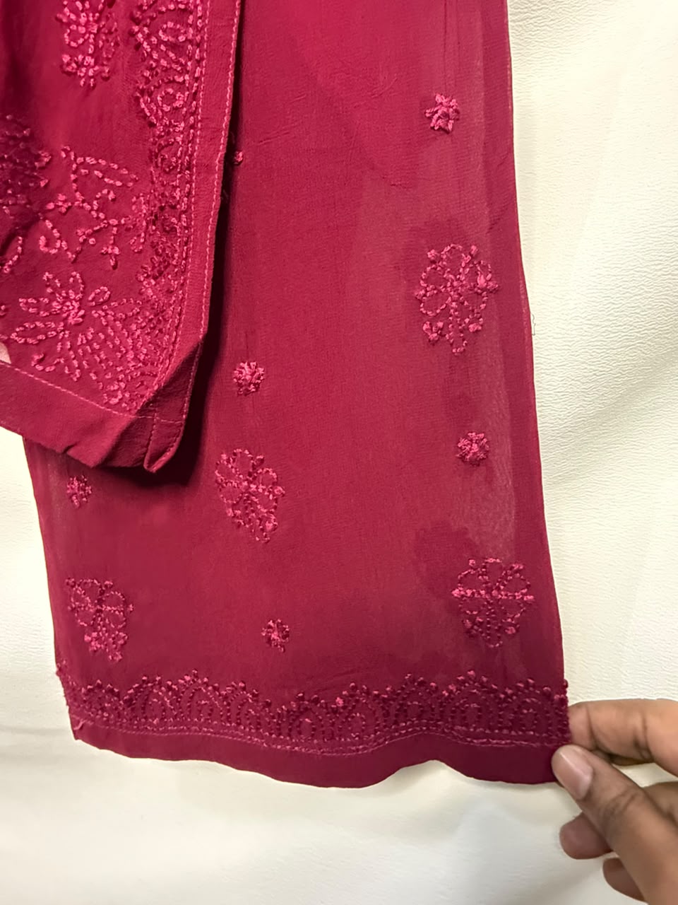 Chikankari Nodal Strap Set