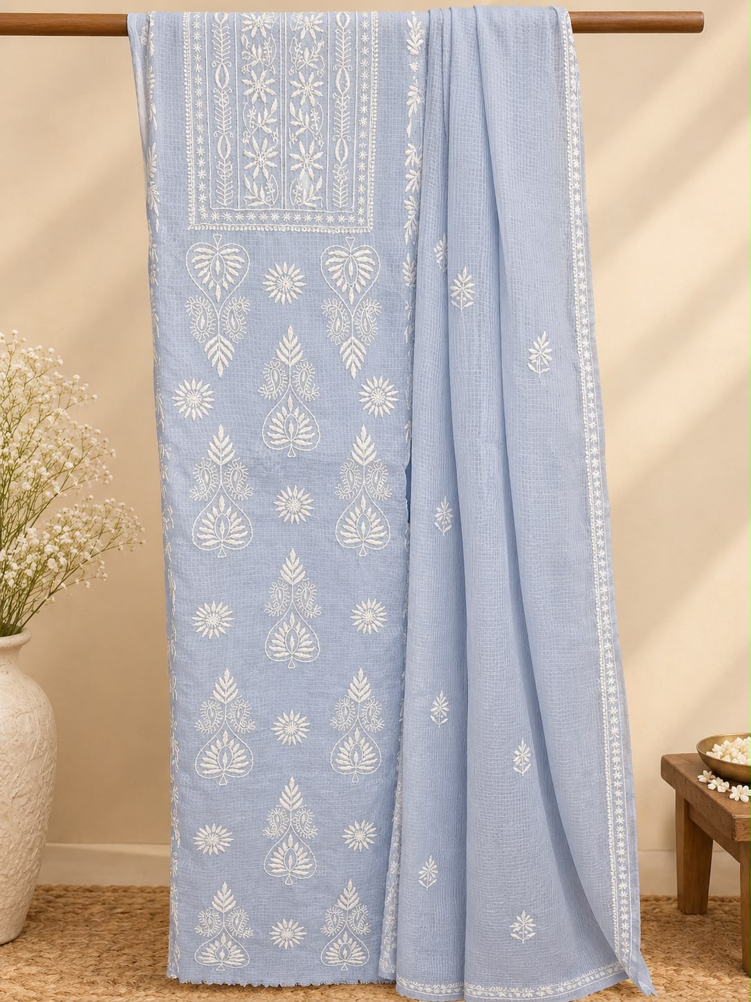 KOTA CHIKANKARI LENGTH WITH DUPATTA