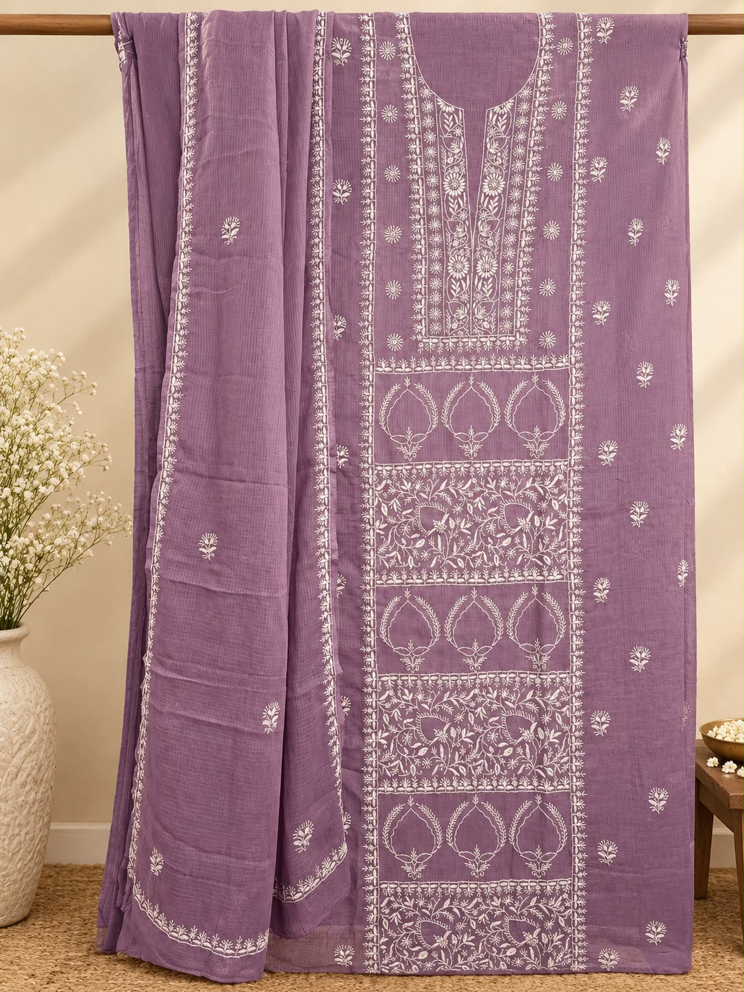 KOTA CHIKANKARI LENGTH WITH DUPATTA